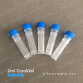 Cryovials 2 ml laboratoire Utiliser CE